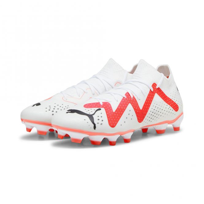 Puma FUTURE MATCH FG/AG WN's Damen Fussballschuh - white black fire red