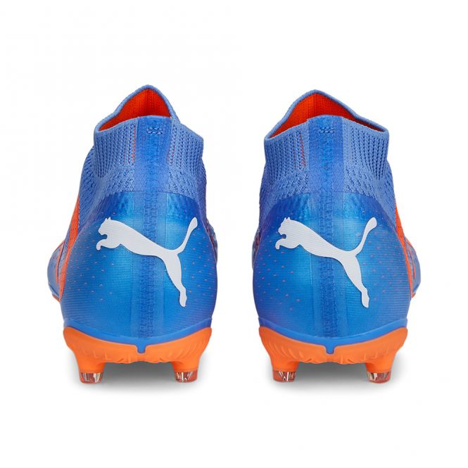 Puma FUTURE MATCH+ LL FG/AG Fussballschuh - Blue Glimmer White Ultra Orange