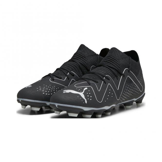 Puma FUTURE MATCH FG/AG JR Fussballschuh - black silver