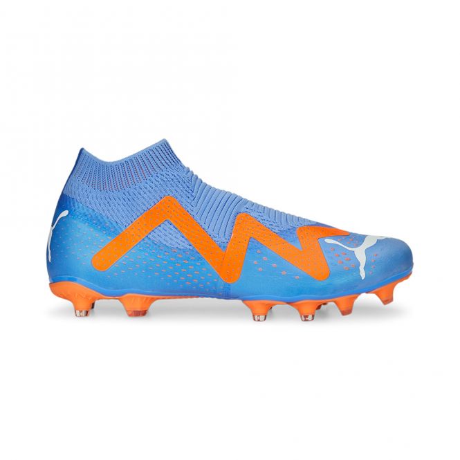 Puma FUTURE MATCH+ LL FG/AG Fussballschuh - Blue Glimmer White Ultra Orange