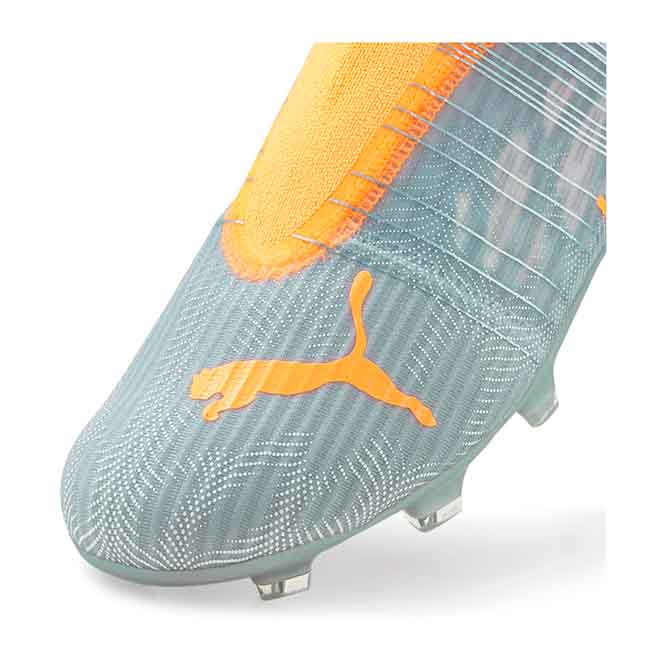 Puma ULTRA 3.4 FG/AG Jr. Fussballschuh - diamond silver neon citrus