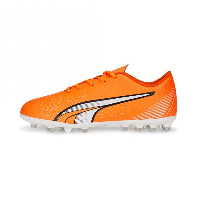 Puma ULTRA PLAY MG JR Rasen + Kunstrasenschuh - orange white blue glimmer