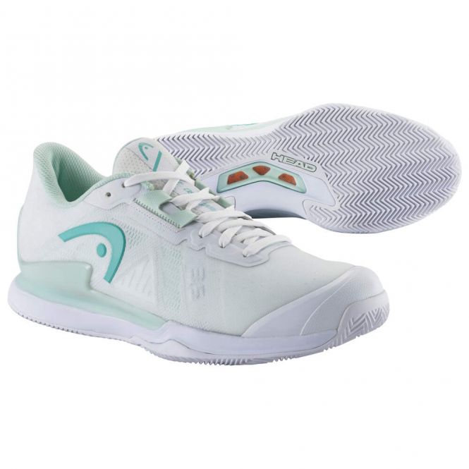 Head Sprint Pro 3.5 Clay Damen Tennisschuh - Weiss/Grün 2023