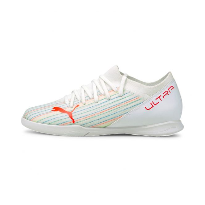 Puma Ultra 3.2 Jr. Kinder Hallenschuh - White Red Blast