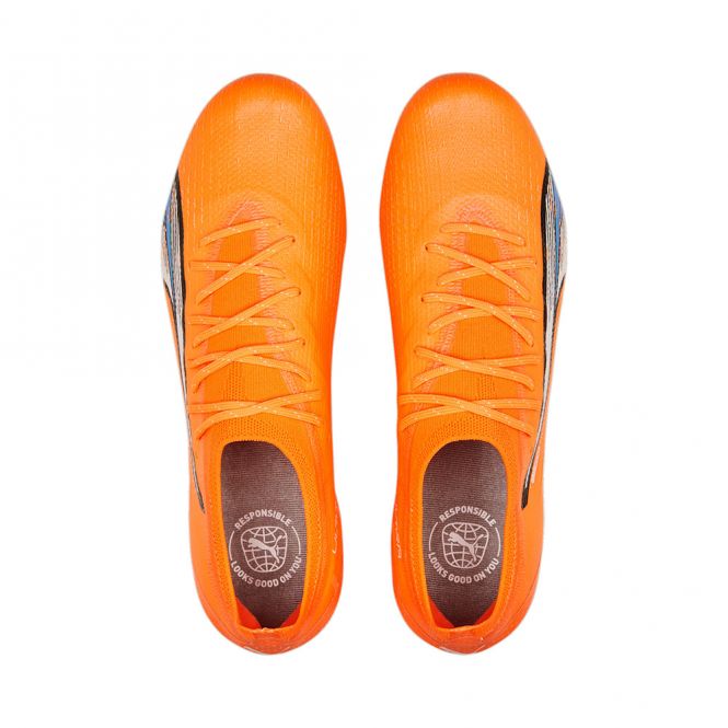 Puma ULTRA ULTIMATE FG/AG Fussballschuh - orange weiss blau