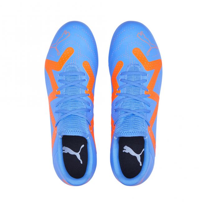 Puma FUTURE PLAY MG Rasen + Kunstrasenschuh - blue glimmer white ultra orange