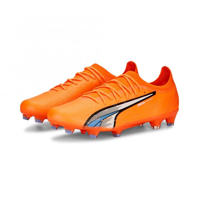 Puma ULTRA ULTIMATE FG/AG Fussballschuh - orange weiss blau