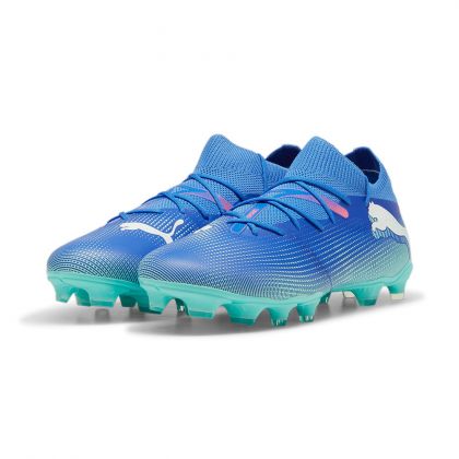 Puma FUTURE 7 MATCH FG/AG Fussballschuh - Bluemazing/Weiß/Electric Peppermint 