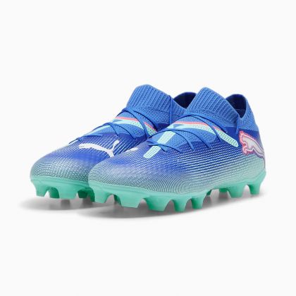 Puma FUTURE 7 PRO FG/AG Fussballschuh - Bluemazing/White/Electric Peppermint 