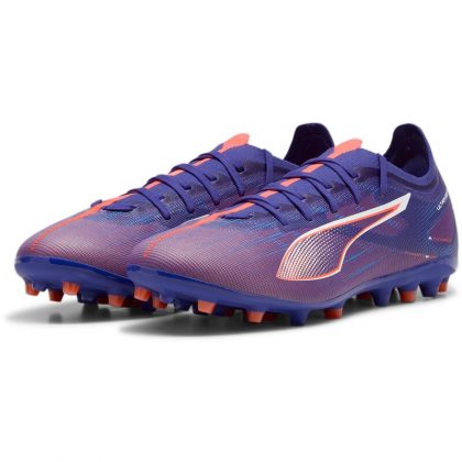 Puma ULTRA 5 MATCH MG Rasen + Kunstrasenschuh- Lapis Lazuli White-Sunset Glow 